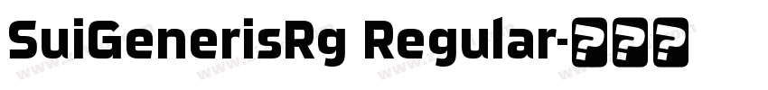 SuiGenerisRg Regular字体转换